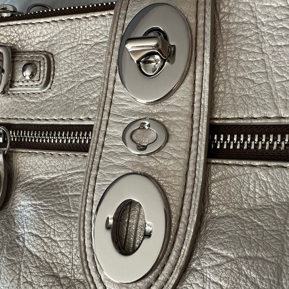 RARE Vintage Coach Legacy Metallic Leather Bridgit Clutch Purse Limited Edition - Picture 16 of 16